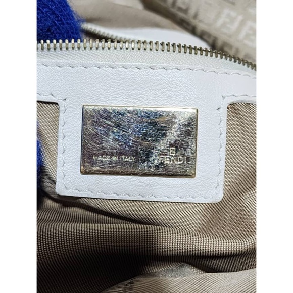 Authentic FENDI zucca canvas shoulder Tote Bag Beige/ Cream - Picture 7 of 16